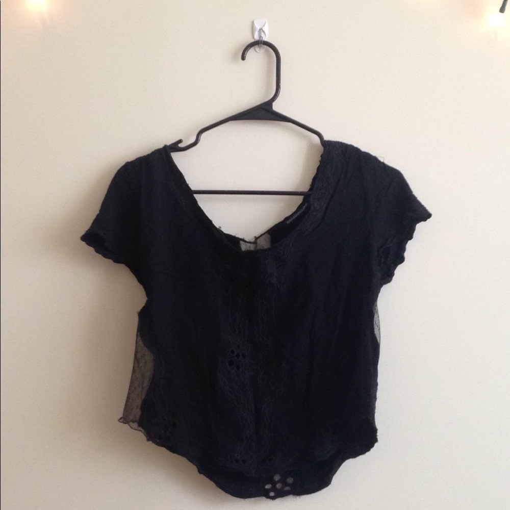 🖤Black lace T🖤